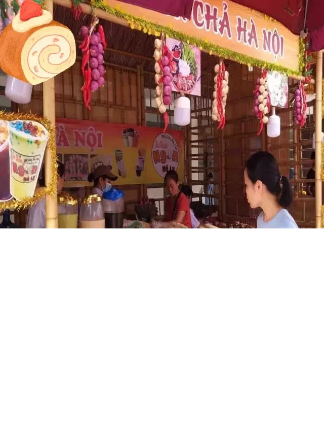   Mẫu Trang Trí Gian Hàng Ẩm Thực Trường Học Đẹp Ai Cũng Thích