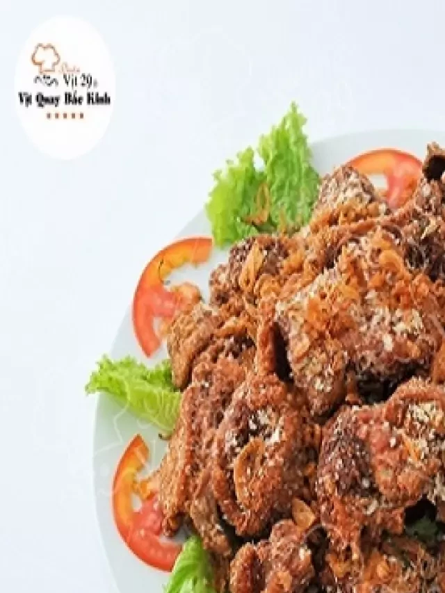   Bỏ túi cách làm món vịt rang muối ngon
