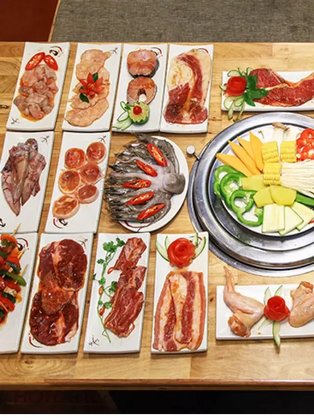   Buffet Lẩu Nướng Không Khói- Menu Đa Dạng- Nhà Hàng Gri &amp; Gri Time City - Pepsi Tươi Miễn Phí