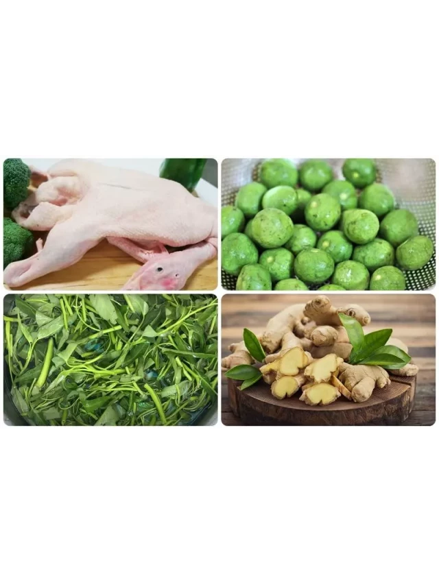   Cách làm vịt om sấu rau muống và rau rút ngon như ngoài tiệm